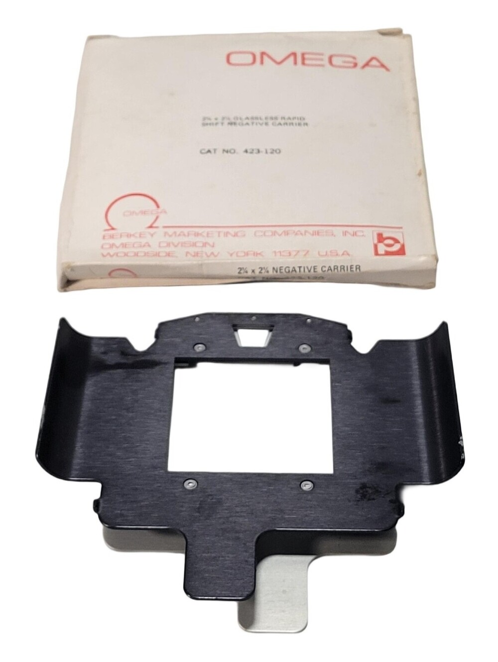 Omega Glassless Rapid Shift 423-120 Mounted 2 1/4" × 2 1/4" Negative Carrier